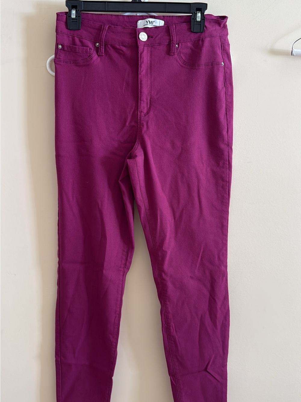 YMI Women's Berry-Purple Skinny Jeans